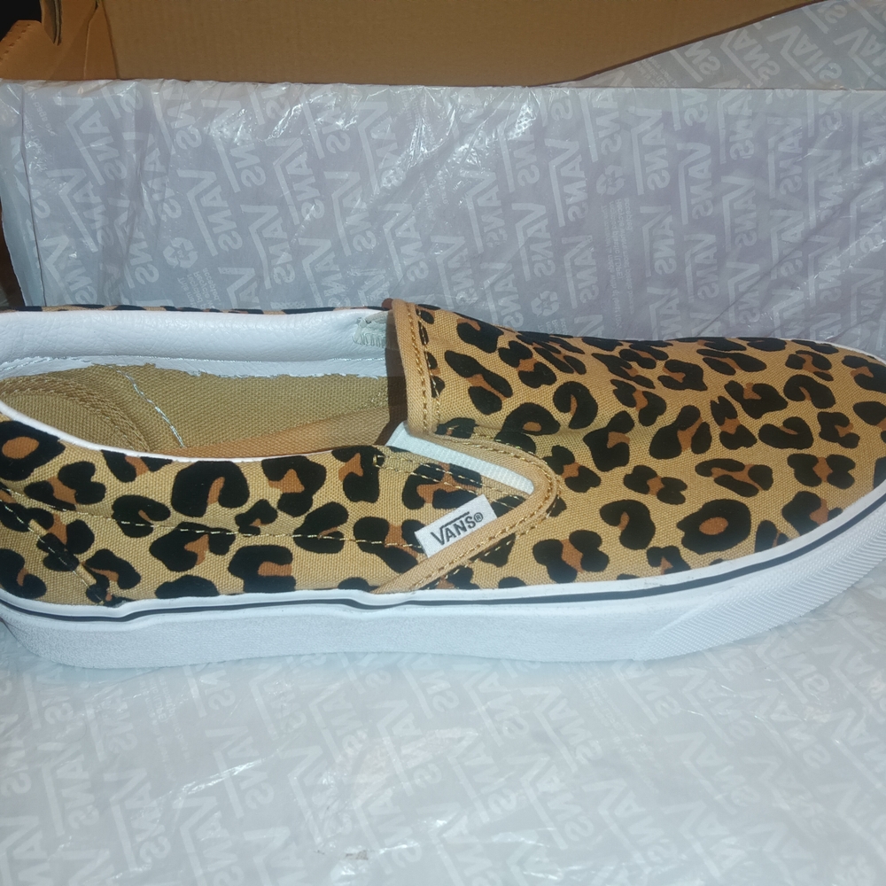 Vans Leopard Print Slip-On Sneakers! - Picture 2 of 5
